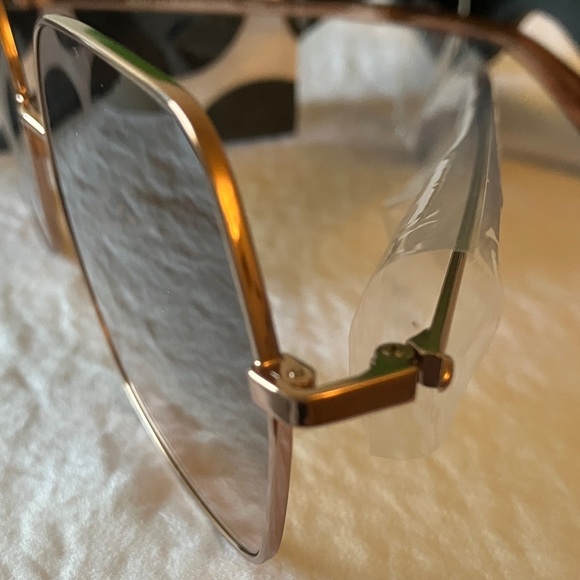 Kate Spade: Brown Wired Sunglasses- Green Case with cleaning cloth main image 4